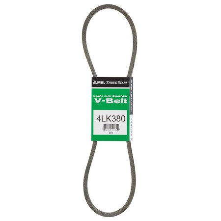 Mbl Mitsuboshi Super KB Standard V-Belt 0.5 in. W X 38 in. L For Riding Mowers 4LK380A